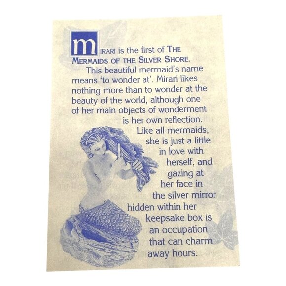 Mirari Mermaid By Tales Of Gramarye Harmony Kingdom Trinket Jewelry Box Isle - Picture 3 of 13